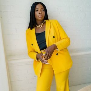 Yellow Zara Pant Suit